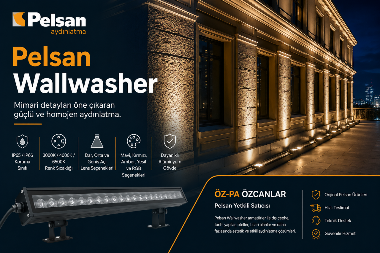 Pelsan Wallwasher: LED Wallwasher Aydınlatma Nedir?
