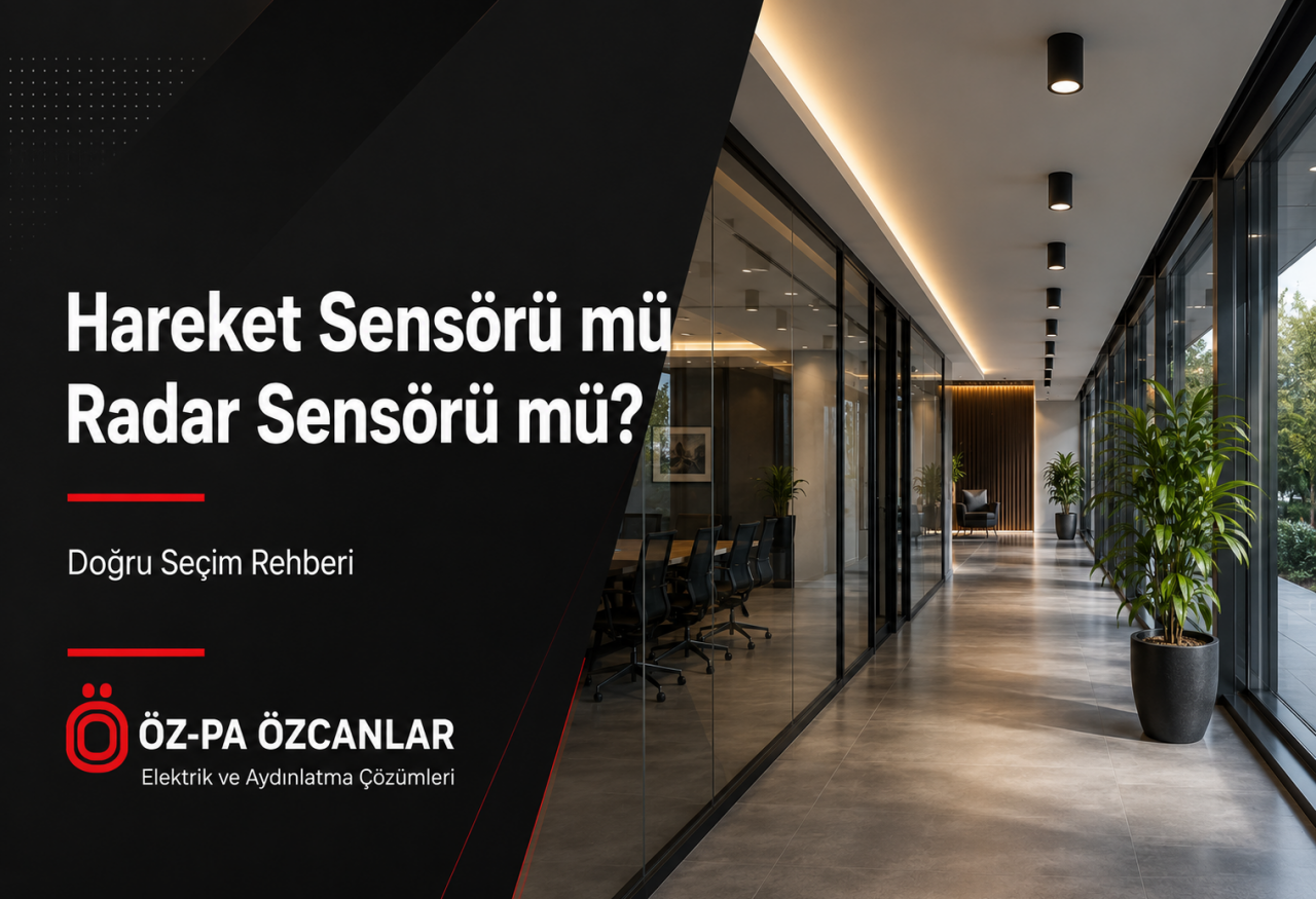 Hareket Sensörü ve Radar Sensörü Nedir? Farkları, Avantajları ve Kullanım Alanları