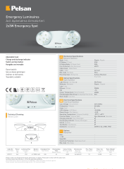 Pelsan 2X3W IP40 Ledli Acil Aydınlatma Armatürü - 203911