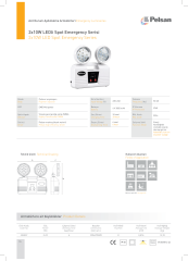 Pelsan 2x10W IP40 Ledli Sıva Üstü Acil Aydınlatma Armatürü - 203907