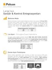 Pelsan Largo 34W 6500K IP65 120cm Otopark Fonksiyonlu Etanj - 118194