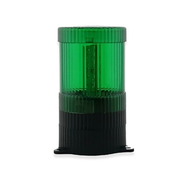 İK-201 Led Flaşörlü İkaz Lambası Taban Montaj Yeşil - 220VAC