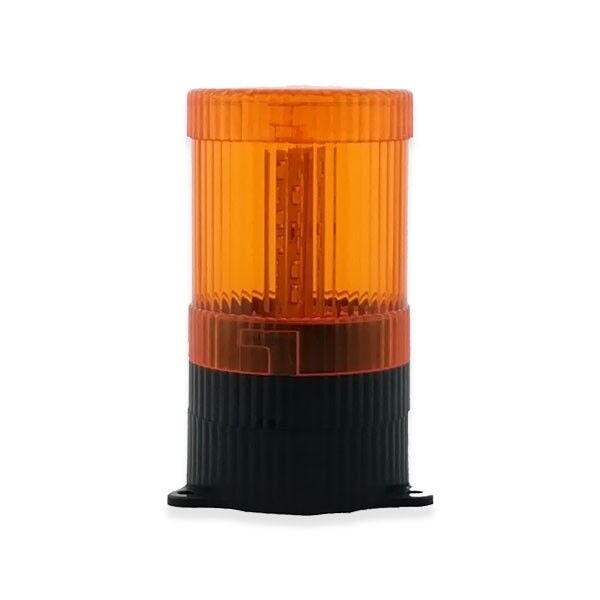 İK-201 Led Flaşörlü İkaz Lambası Taban Montaj Sarı - 24VDC-AC
