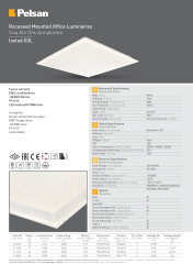 Pelsan Isoled 12W 4000K 30X30 IP40 Sıva Altı Led Ofis Armatürü- 111342