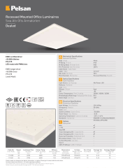 Pelsan Dealed 36W 4000K 60x60 IP40 Sıva Üstü Ofis Armatürü - 115700