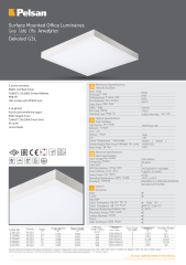 Pelsan Dekoled 36W 4000K 60x60 IP40 Sıva Üstü Led Ofis Armatürü - 111499